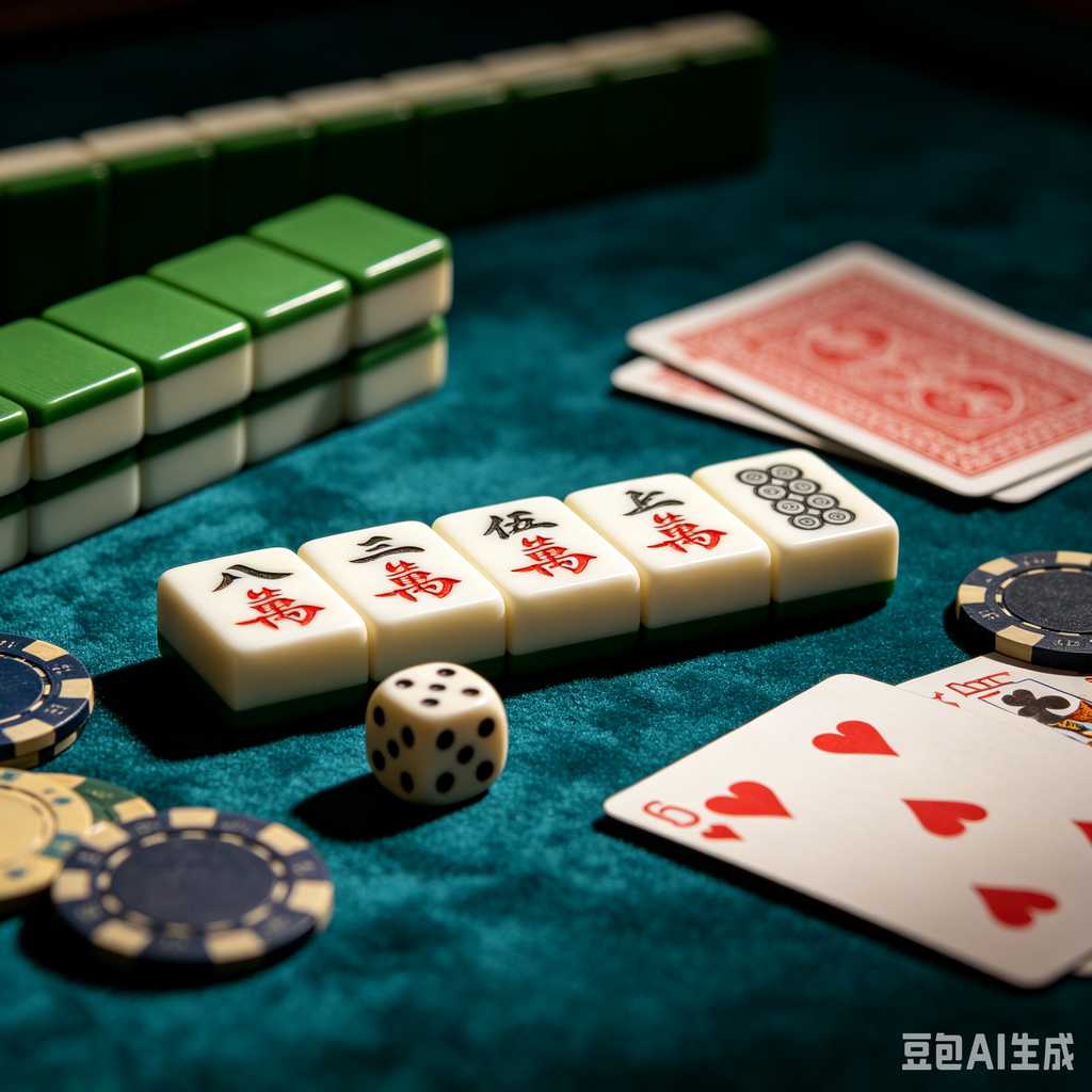 classic oriental board game mahjong