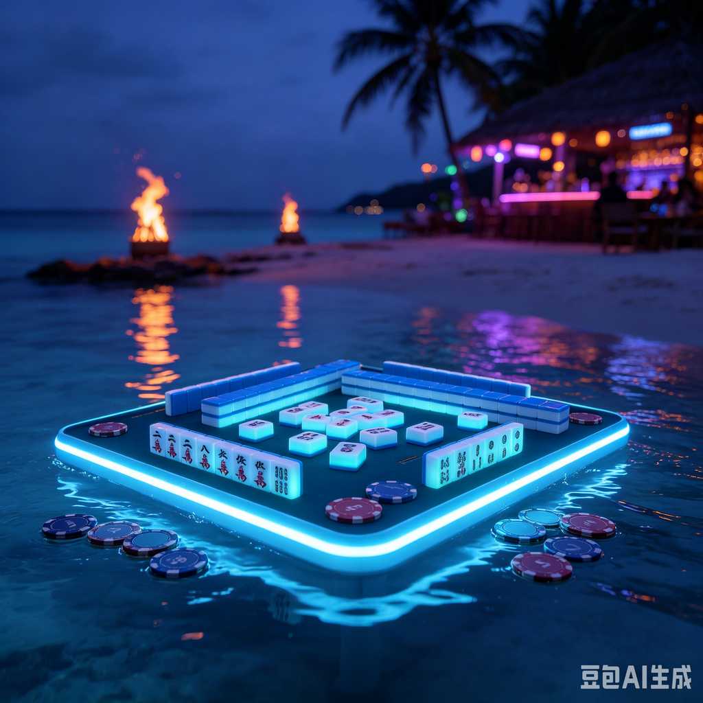 gradient green mahjong set